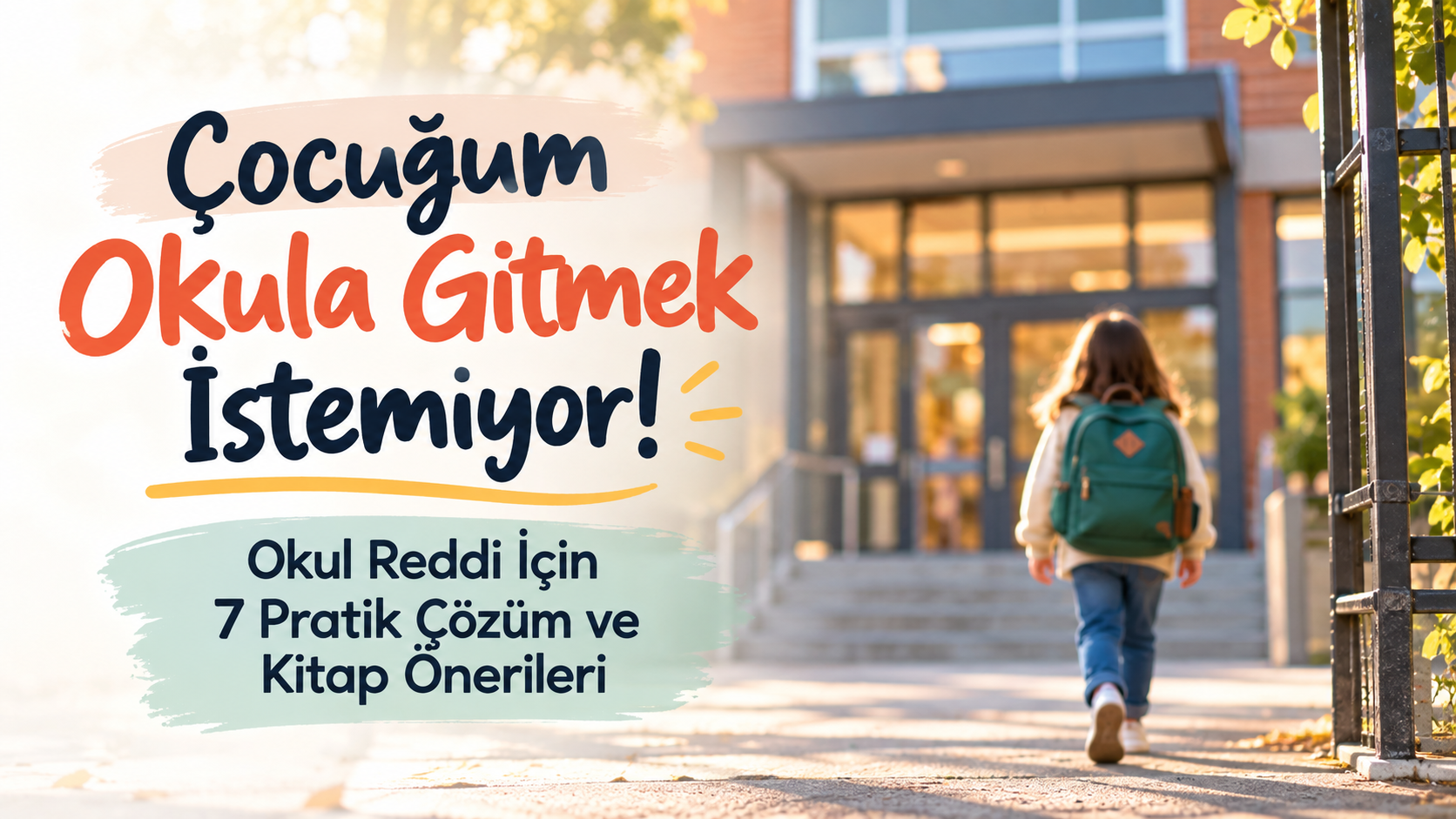 Çocuğum Okula Gitmek İstemiyor!  Okul Reddi İçin 7 Pratik Çözüm ve Kitap Önerileri